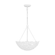 Kelan Three Light Pendant in Textured White by Visual Comfort Studio