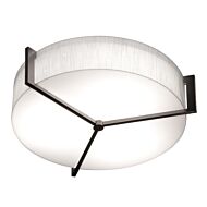 Apex LED Flush Mount in Linen White Espresso by AFX Lighting