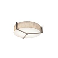 Apex Three Light Flush Mount in Jute Weathered Grey by AFX Lighting