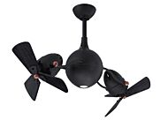 Acqua 3-Speed AC 39" Ceiling Fan w/ Integrated Light Kit in Matte Black with Matte Black blades