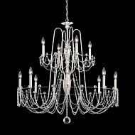 Esmery 12 Light Chandelier in White by Schonbek