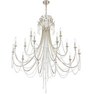 Arcadia 15-Light Chandelier in Antique Silver