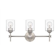 Aria 3-Light Bathroom Vanity Light in Brushed Nickel