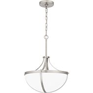 Antebellum 2-Light Pendant in Brushed Nickel