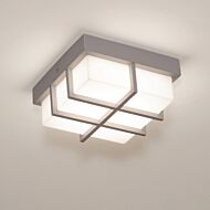 Avenue LED Outdoor Flush Mount in Textured Grey