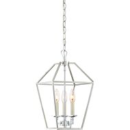 Quoizel Aviary 3 Light 17 Inch Transitional Chandelier in Polished Nickel