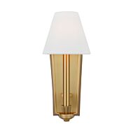 Paisley One Light Wall Sconce in Burnished Brass by Visual Comfort Studio