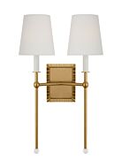 Baxley 2-Light Wall Sconce in Burnished Brass