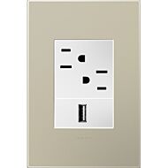 LeGrand adorne Titanium 1 Opening + Wall Plate