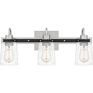 Axel 3-Light Bathroom Vanity Light in Brushed Nickel