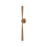 Keanu Two Light Wall Sconce in Patina Brass by Troy Lighting