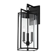 Percy Three Light Outdoor Wall Sconce in Textured Black by Troy Lighting