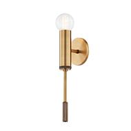 Chino One Light Wall Sconce in Patina Brass by Troy Lighting