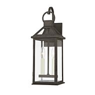 Sanders Two Light Outdoor Wall Sconce in French Iron by Troy Lighting