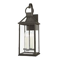 Sanders Four Light Outdoor Wall Sconce in French Iron by Troy Lighting