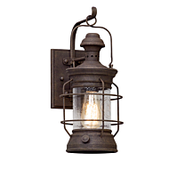 Troy Atkins 16 Inch Outdoor Wall Light in Centennial Rust