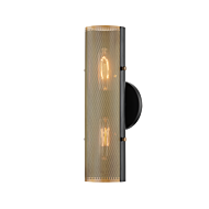 Mikka Two Light Wall Sconce in Patina Brass by Troy Lighting