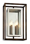 Morgan Two Light Wall Mount in BronzeStainless Steel by Troy Lighting