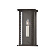 Zuma One Light Outdoor Wall Sconce in French Iron by Troy Lighting