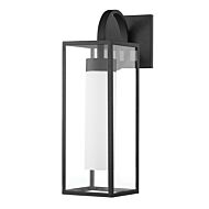 Pax One Light Outdoor Wall Sconce in Textured Black by Troy Lighting