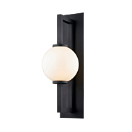 Troy Darwin Wall Sconce in Textured Black