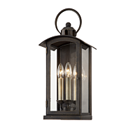 Troy Chaplin 3 Light Wall Sconce in Vintage Bronze