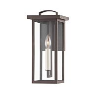 Eden One Light Outdoor Wall Sconce in Textured Bronze by Troy Lighting