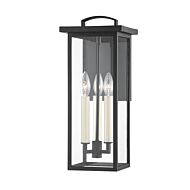 Eden 3-Light Outdoor Wall Sconce in Textured Black