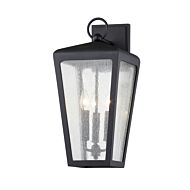 Troy Mariden 3 Light Wall Sconce in Textured Black