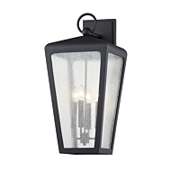 Troy Mariden 4 Light Wall Sconce in Textured Black