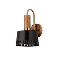 Memphis One Light Wall Sconce in Patina Brass by Troy Lighting