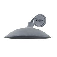 Otis 1-Light Outdoor Wall Sconce in Weathered Zinc