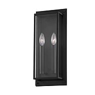 Winslow Two Light Outdoor Wall Sconce in Textured Black by Troy Lighting