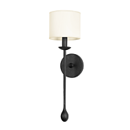 Osmond One Light Wall Sconce in Black Iron by Troy Lighting