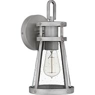 Barber 1-Light Outdoor Lantern in Antique Brushed Aluminum