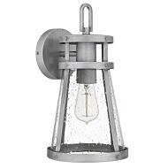 Barber 1-Light Outdoor Lantern in Antique Brushed Aluminum