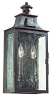 Troy Newton 2 Light 20 Inch Outdoor Wall Light in Old Bronze