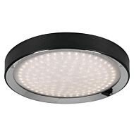 Belle LED Flush Mount in Black and Polished Chrome by AFX Lighting