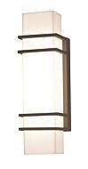 Blaine LED Outdoor Wall Sconce in Textured Bronze by AFX Lighting