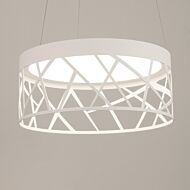 Boon LED Pendant in White by AFX Lighting