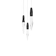 Kindjal LED Pendant in Black by Schonbek Beyond