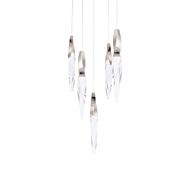 Kindjal LED Pendant in Polished Nickel by Schonbek Beyond