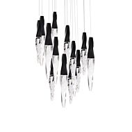 Kindjal LED Pendant in Black by Schonbek Beyond