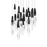 Kindjal LED Pendant in Black by Schonbek Beyond