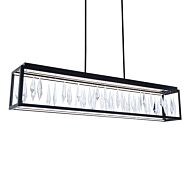 Mirage LED Linear Pendant in Black by Schonbek Beyond