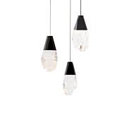 Martini LED Pendant in Black by Schonbek Beyond