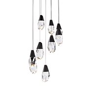 Martini LED Pendant in Black by Schonbek Beyond