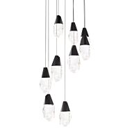 Martini LED Pendant in Black by Schonbek Beyond