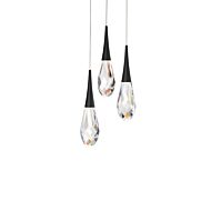 Hibiscus LED Pendant in Black by Schonbek Beyond