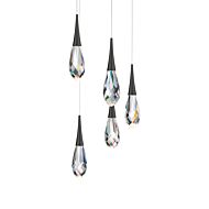 Hibiscus LED Pendant in Black by Schonbek Beyond